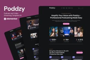 Podzzy – Podcast and Video Streaming Elementor Kit