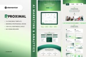 Proximal – AI Marketing & Analytics Elementor Template Kit