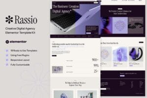 Rassio – Creative Digital Agency Elementor Template Kit