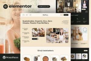 ReFill – Zero Waste Shop eCommerce Elementor Pro Template Kit