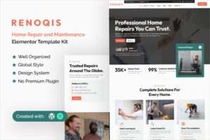 Renoqis – Home Repair & Maintenance Elementor Template Kit