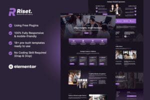 Riset – Research Services & Agency Elementor Template Kit