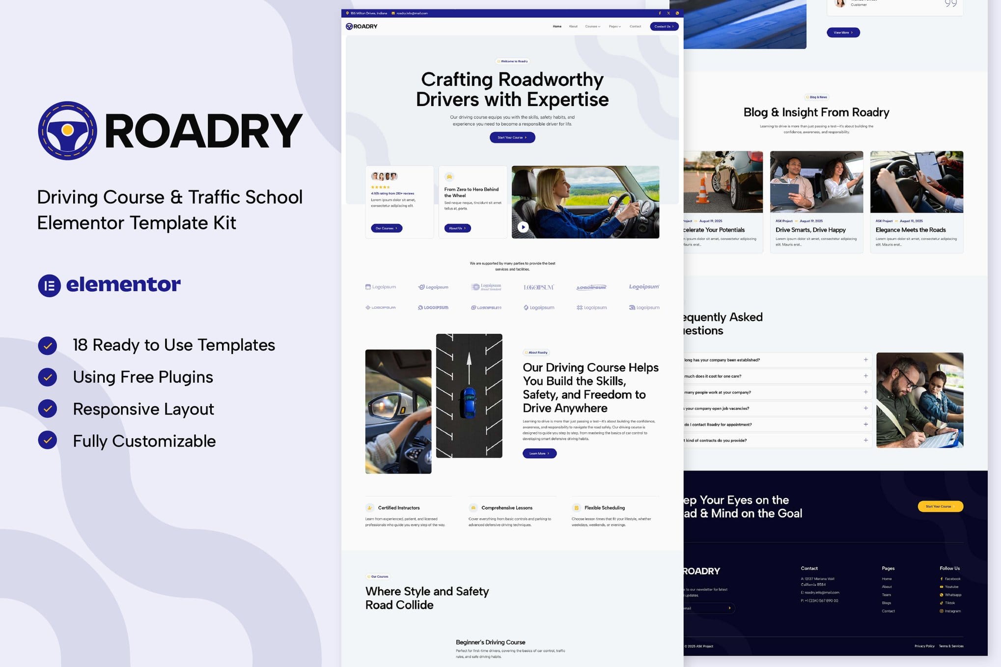 roadry-driving-course-traffic-school-elementor-tem Roadry – Driving Course & Traffic School Elementor Template Kit