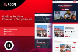 Roofi – Roofing Services Elementor Template Kit
