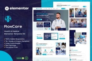 RoxCare – Health & Medical Elementor Template Kit