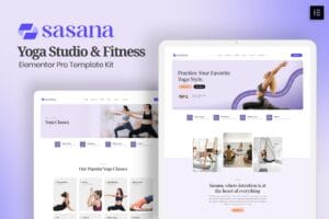 Sasana – Yoga Studio & Fitness Elementor Pro Template Kit