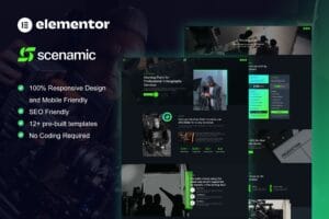 Scenamic – Video Production Service Elementor Template Kit