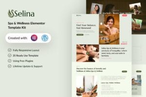 Selina – Spa & Wellness Elementor Template Kit