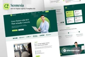 Seonesia – SEO & Digital Agency Elementor Template Kit