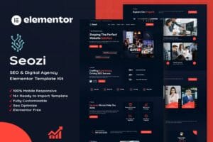 Seozi – SEO & Digital Marketing Agency Elementor Template Kit