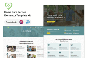 Serena – Home Care Services Elementor Template Kit