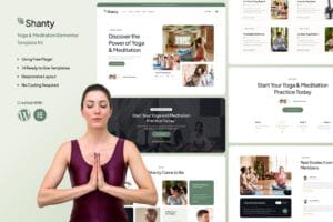 Shanty – Yoga & Meditation Elementor Template Kit