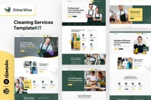 Shinewise – Cleaning Services Elementor Template Kit