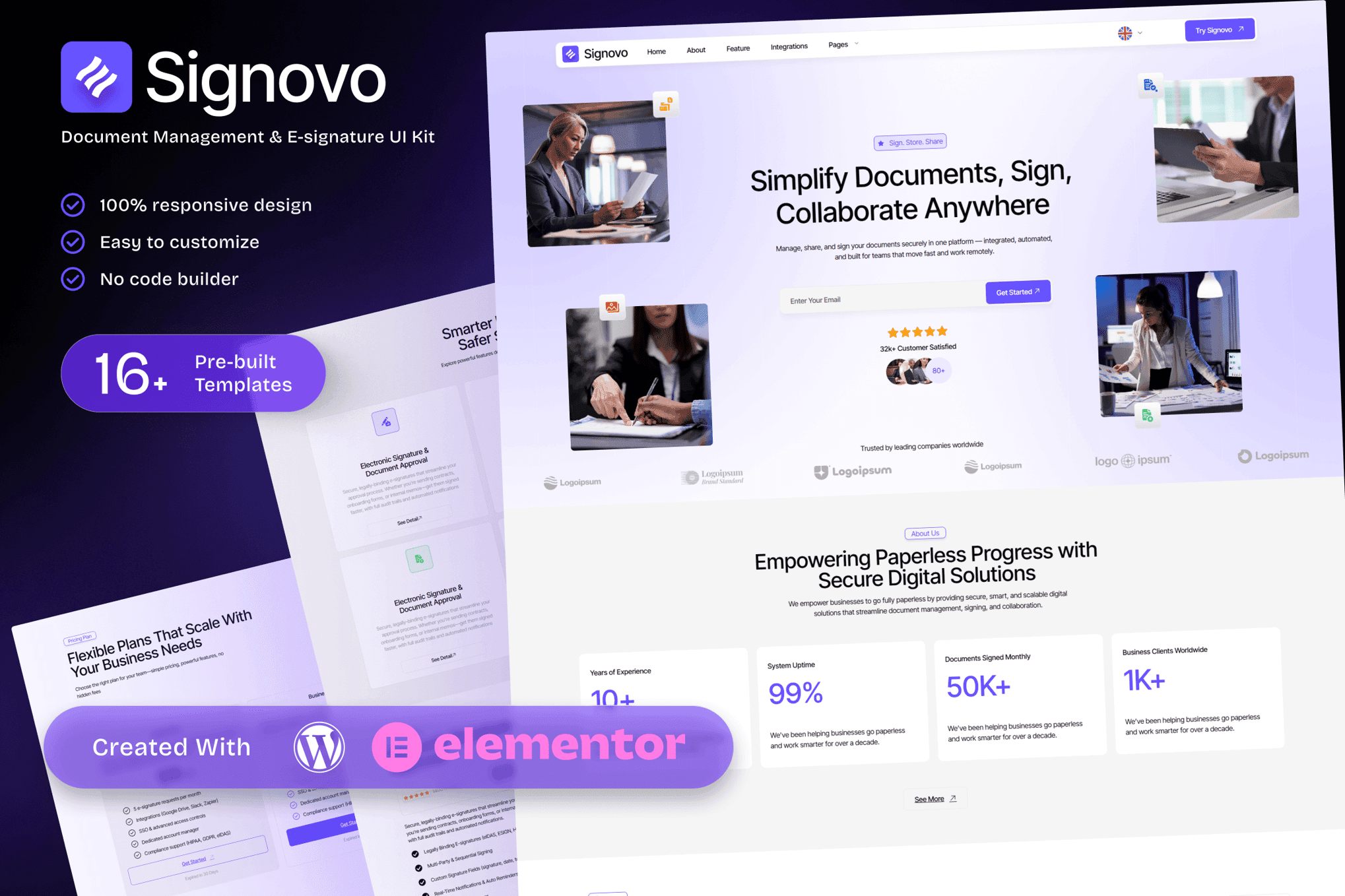 signovo-document-management-e-signature-saas-platf Signovo – Document Management & E-signature SaaS Platform Elementor Template Kit