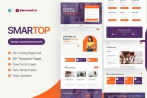 Smartop – Virtual Course Elementor Pro Template Kit