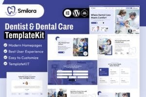 Smilora – Dentist & Dental Care Elementor Template Kit