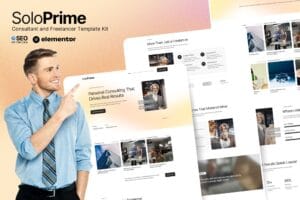 SoloPrime – Consultant & Freelancer Elementor Template Kit