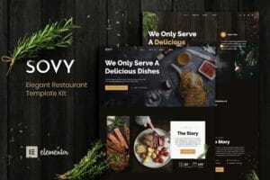 Sovy – Restaurant Elementor Template Kit