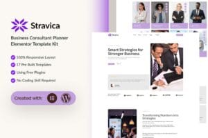Stravica – Business Consultant Elementor Template Kit