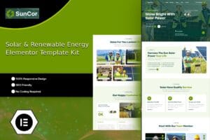 Suncor – Solar & Renewable Energy Elementor Template Kit