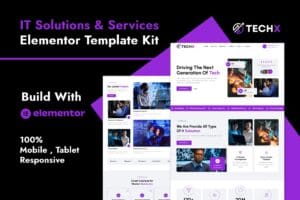 TechX – IT Solutions & Services Company Elementor Template Kit