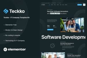 Teckko – IT Company Elementor Template Kit