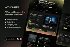 Thinkapt – AI Prompt Engineering Elementor Template Kit
