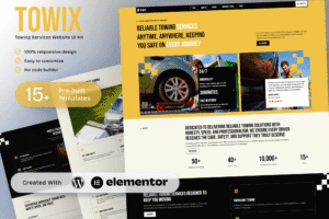 Towix – Towing Services Elementor Template Kit