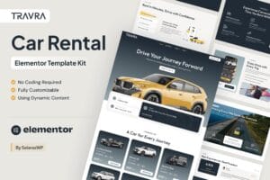 Travra – Car Rental Elementor Pro Template Kit