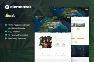 Trevalo – Travel & Tour Agency Elementor Pro Template Kit