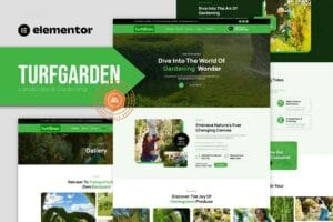 Turfgarden – Landscape & Gardening Elementor Template Kit