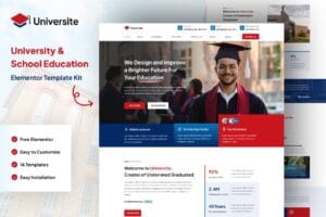 Universite – University & School Education Elementor Template Kit