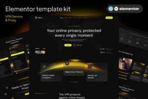 Vepien – VPN Service & Proxy Elementor Template kit
