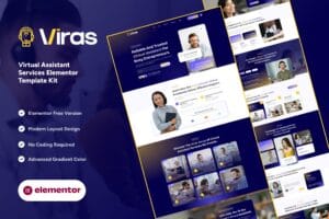 Viras – Virtual Assistant Services Elementor Template Kit