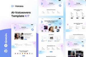 Voicera – AI Voiceover Elementor Template Kit