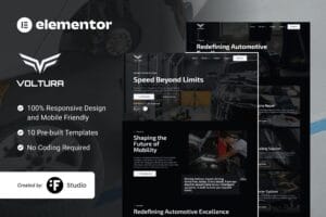 Voltura – Automotive Car Services Elementor Template Kit