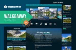 Walk&Away – Travel Blog & Tours Elementor Template Kit