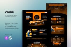 Waru – Car Repair & Auto Service Elementor Template Kit