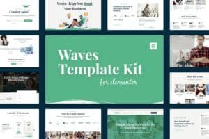 Waves – Startup Agency Elementor Template Kit