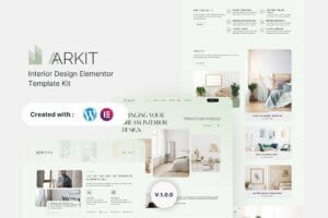 Aarkit – Interior Design Elementor Template Kit