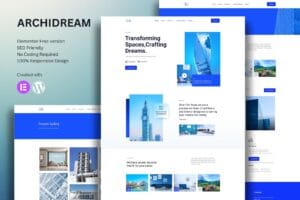 Archidream – Architecture Elementor Template Kit