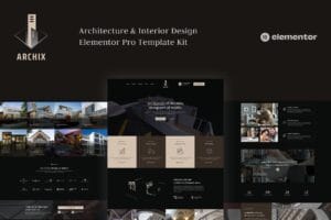 Archix – Architecture & Interior Design Elementor Pro Template Kit