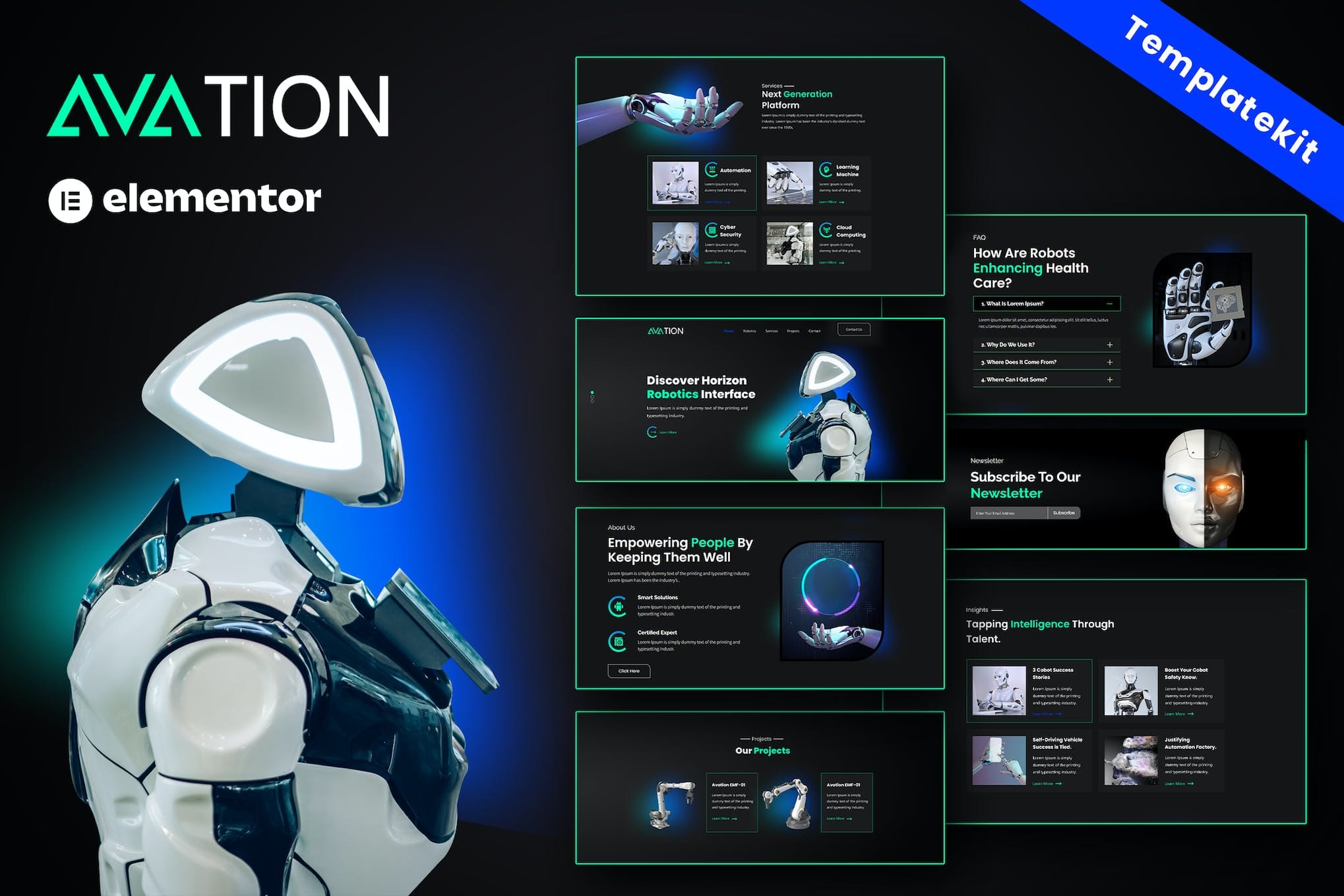 AVATION – Robotics & Artificial Intelligence Elementor Template Kit AVATION – Robotics & Artificial Intelligence Elementor Template Kit