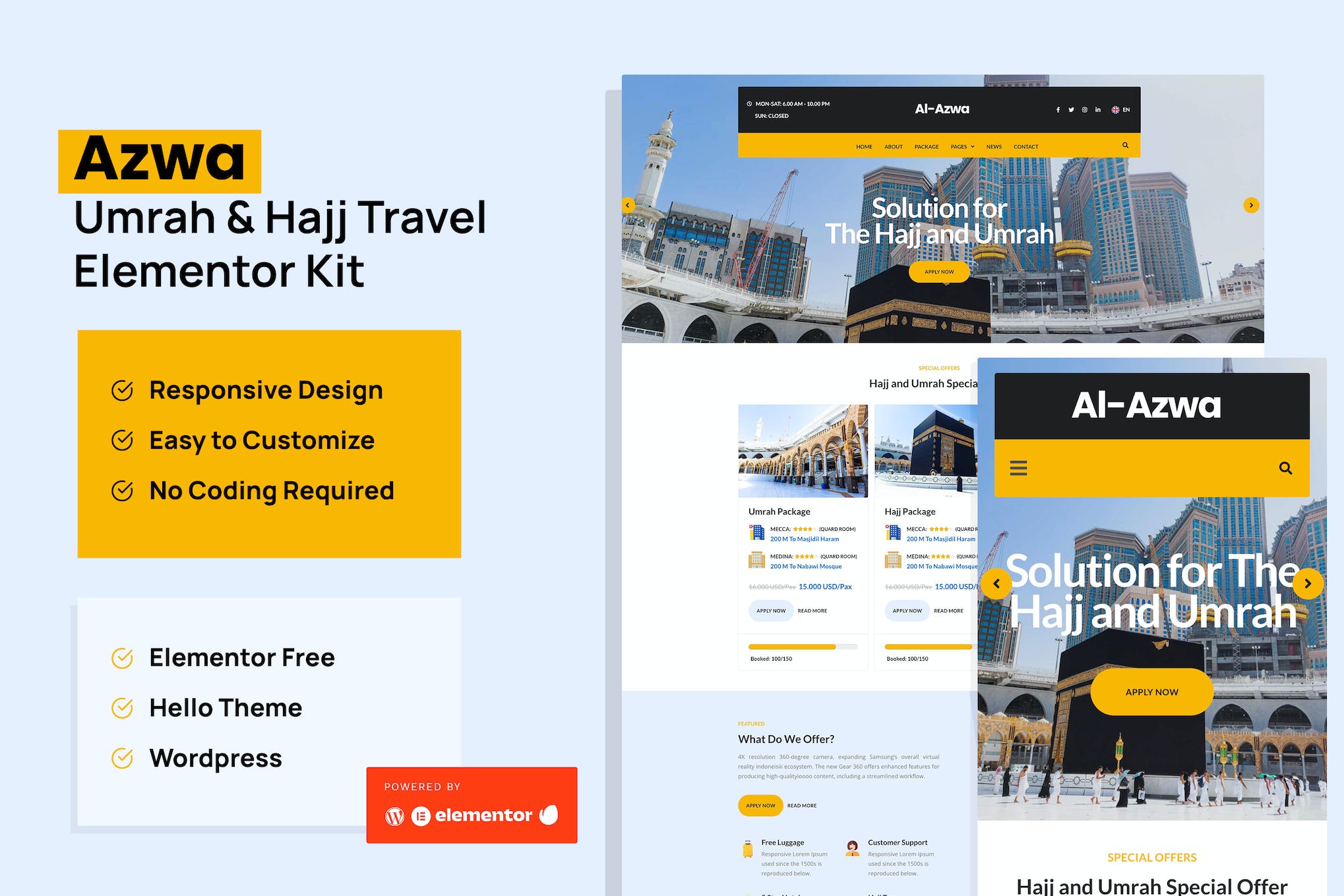 azwa-umrah-hajj-tour-travel-elementor-template-kit Azwa – Umrah & Hajj Tour Travel Elementor Template Kit