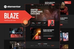 Blaze – Welding Services Elementor Template Kit