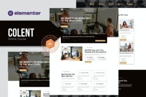 Colent – Online Course Elementor Template Kit