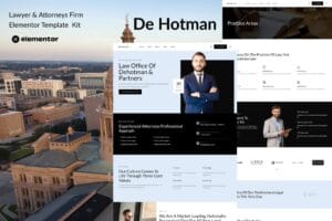 DeHotman – Laywer & Attorney Firm Elementor Template Kit