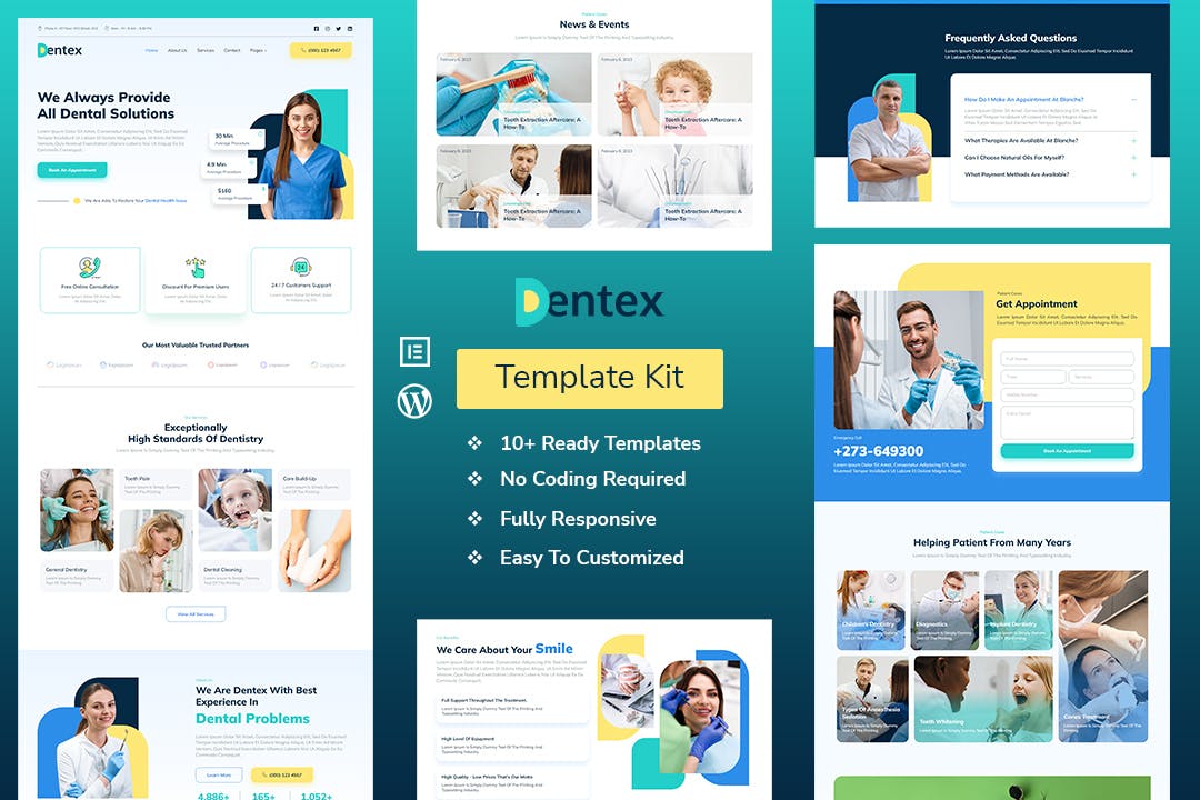 dentex-dentist-dental-care-elementor-template-kit DENTEX – Dentist & Dental Care Elementor Template Kit