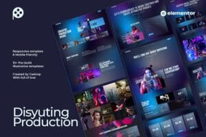Disyuting – Production House Elementor Template Kit