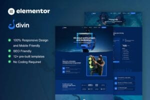 Divin – Diving Club Elementor ProTemplate Kit